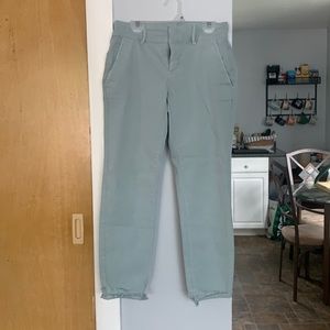 Loft Size 0 Sea Foam Green Cropped Pants